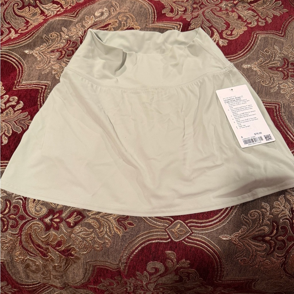 lululemon athletica Light Green A-Line Skirt